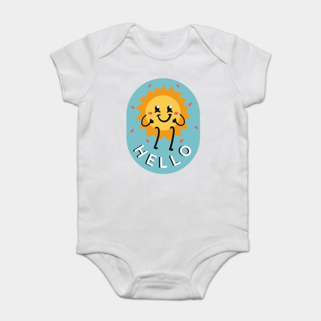 Hello Baby Bodysuit by Megadorim